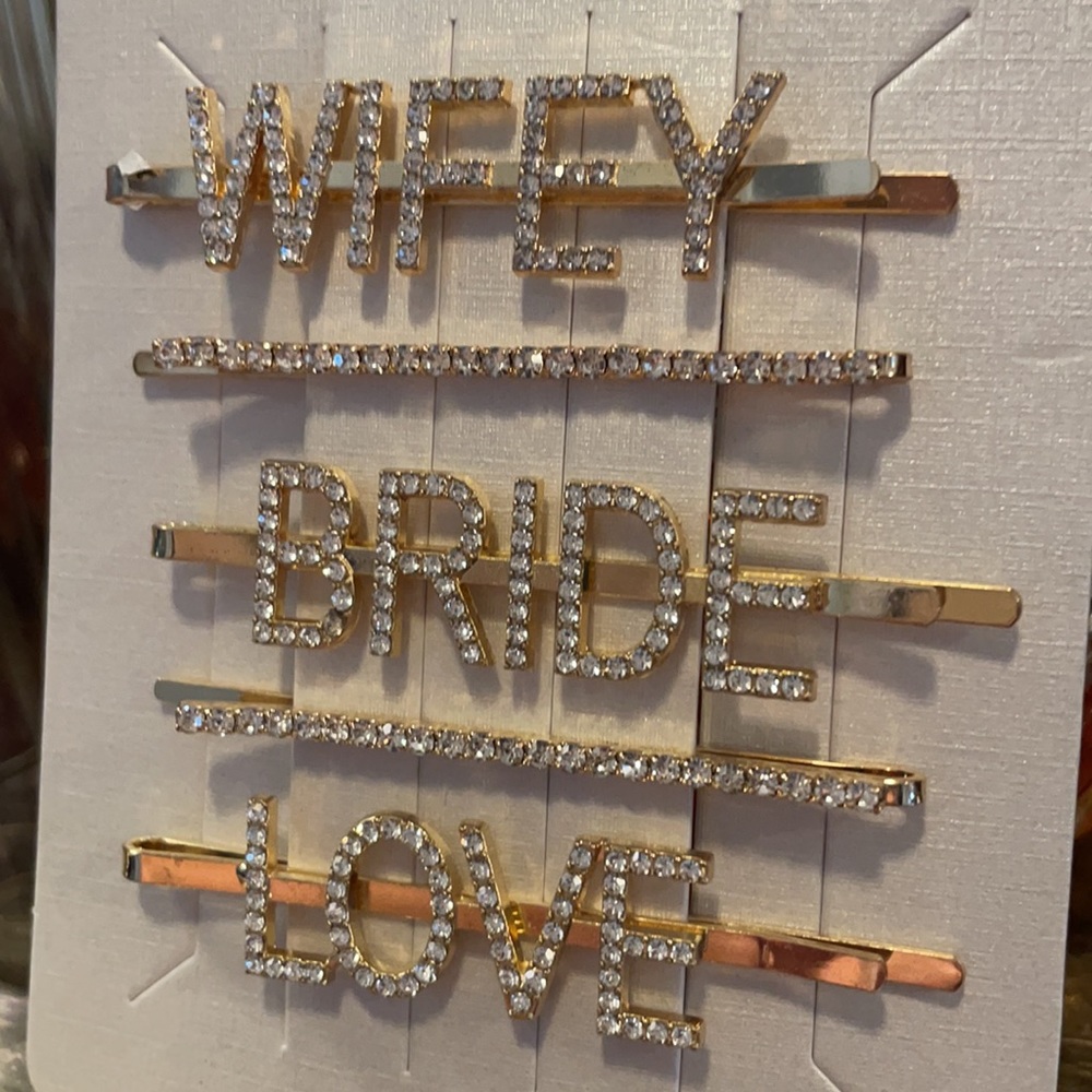 Gold (fake) Wedding Hair accessories Bridal party